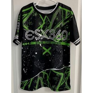 Boy's Black/Green ESX360 Gaming Gear Jersey - Size 8